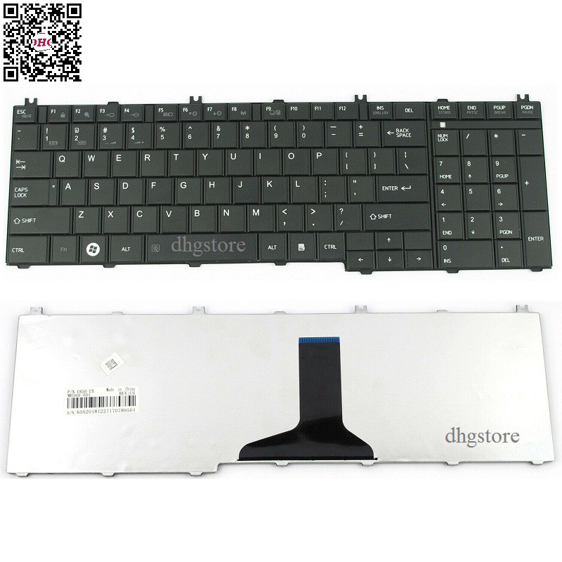 Bàn phím laptop Toshiba Satellite C650 C655 C660 C665 C670 C675 L650 L660 L655 L670 L675 L750 L770 L755 T350 B551 B552