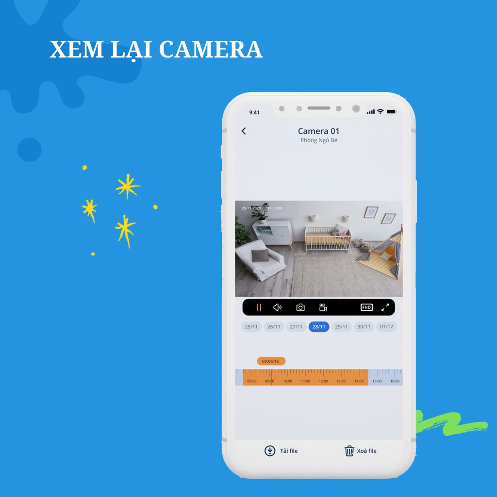 Camera IP Wifi VNPT Technology ONE HOME HVIP02 xoay 360 kèm thẻ 16Gb hàng Việt Nam | BigBuy360 - bigbuy360.vn