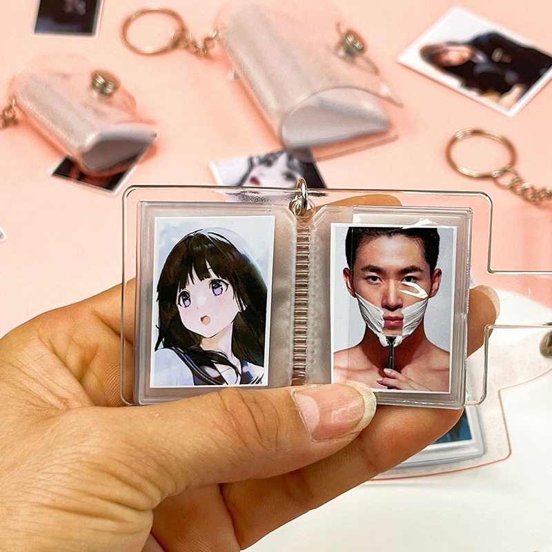 Album Ảnh Mini 1 inch 2 inch Kèm Móc Khóa Sáng Tạo