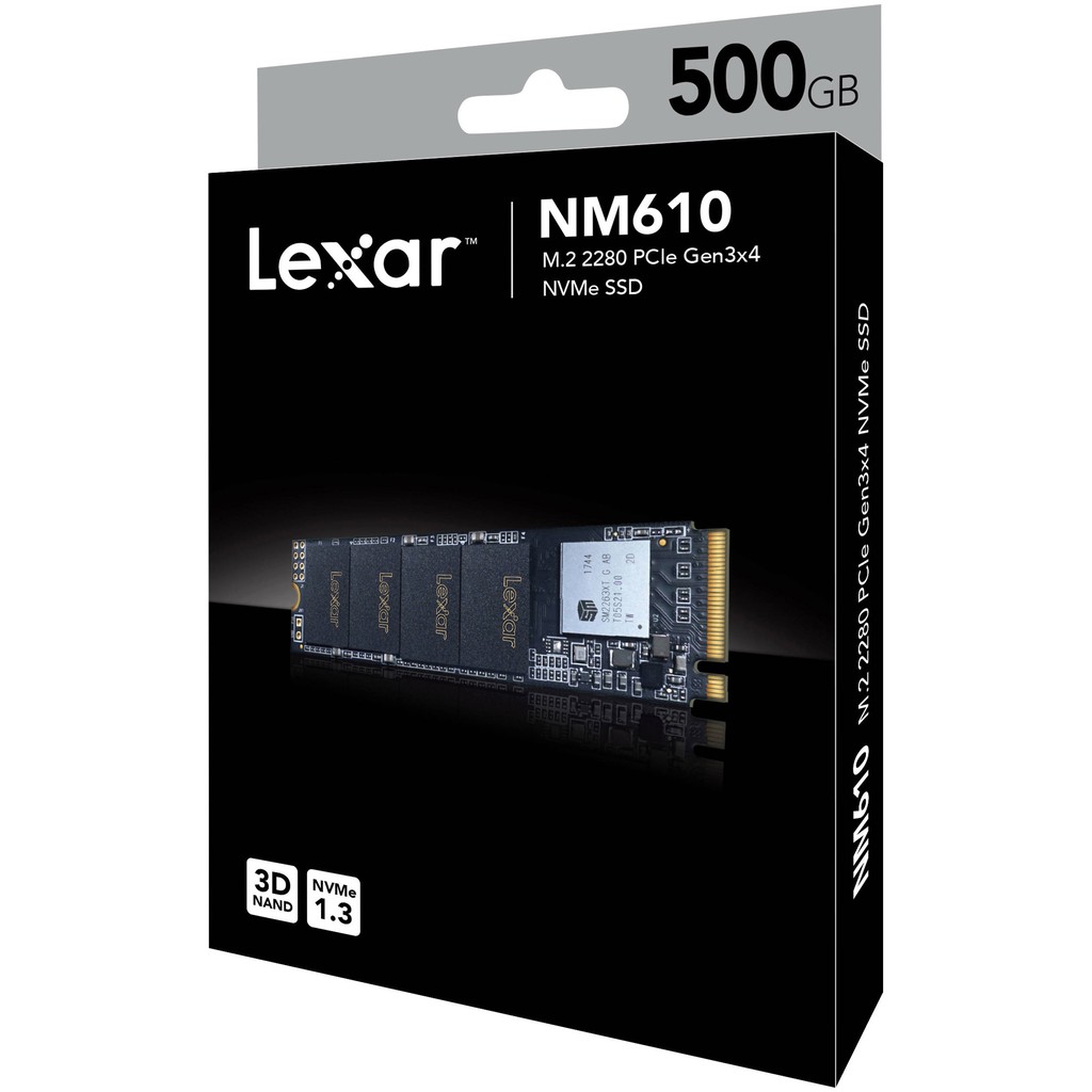 SSD Lexar NM610 M.2 PCIe Gen3 x4 NVMe 500GB LNM610-500RB( đọc: 2100 MB/s , ghi: 1600 MB/s ) nhập khẩu mới 100% BH 3 năm | BigBuy360 - bigbuy360.vn
