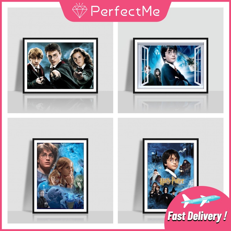 Bộ tranh đính đá 5D tự làm hình Harry Potter mới