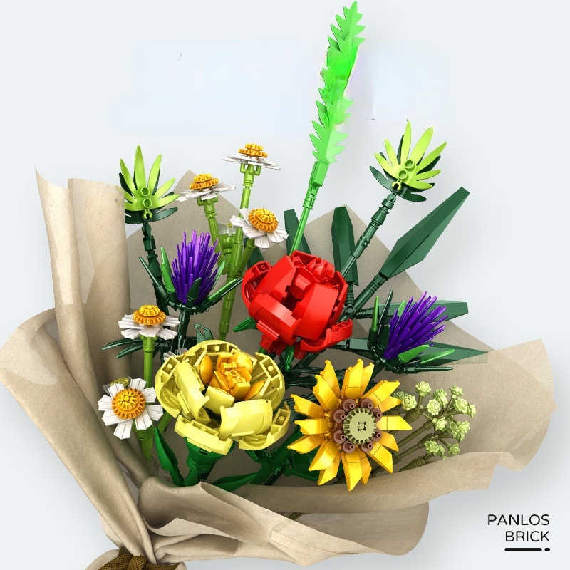 Đồ chơi lắp ráp hình hoa mini ZHAN QI TOYS dùng để trang trí diy