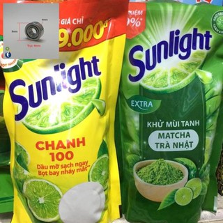 ( Ảnh Thật ) Nước Rửa Chén Sunlight Túi 725ml (Chanh-Trà Xanh)