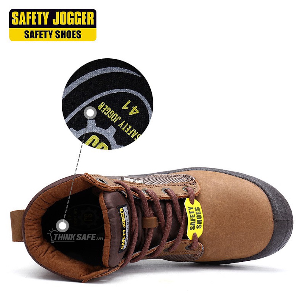 Giày bảo hộ Jogger Dakar S3-SRC da ngựa siêu bền chống thấm nước, đạt chuẩn Châu Âu (nâu) - Thinksafe