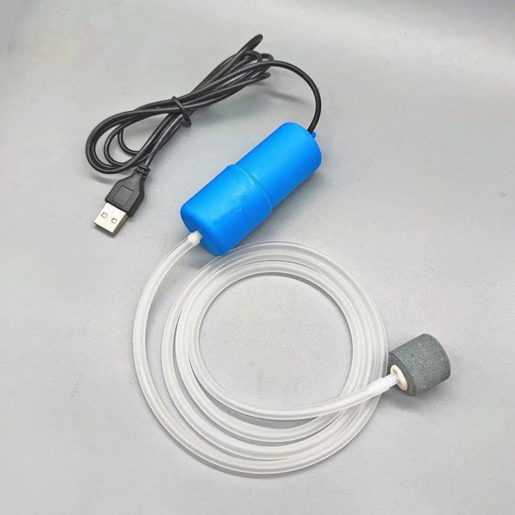 Máy Sủi Oxy Mini Kết Nối USB - Sục Khí Oxi Cho Bể Cá Cảnh Siêu Êm Và Nhẹ [SỦI USB]