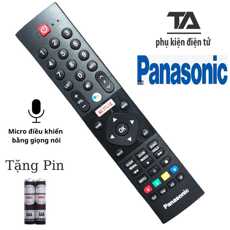 [FREESHIP 50K] REMOTE TIVI PANASONIC GIỌNG NÓI ✔ ĐIỀU KHIỂN TIVI PANASONIC - CHÍNH HÃNG