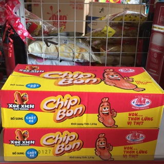 1 thùng xúc xích chipbon 20 túi x 5 cây