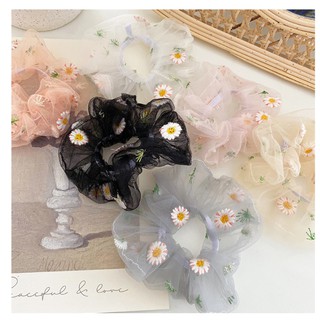 Dây Buộc Tóc Hoa Cúc Scrunchies