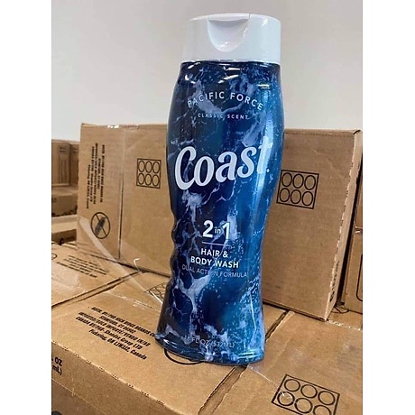 Sữa tắm COAST 2in1 Hair &amp; Body Wash Classic Scent Pacific Force 532ml