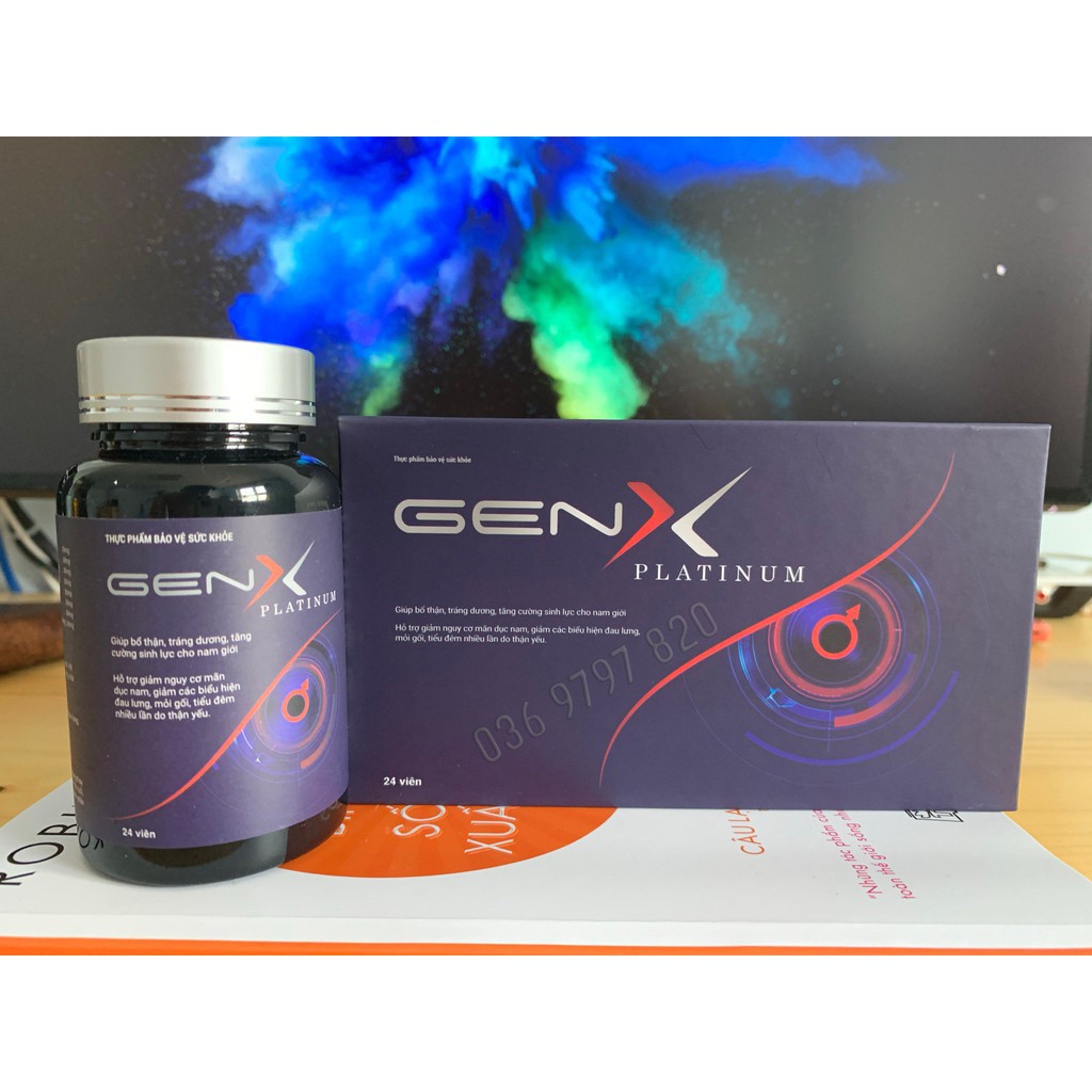 Viên uống GEN X PLATINUM  Hỗ trợ sức khoẻ sinh lý nam - hộp 24 viên