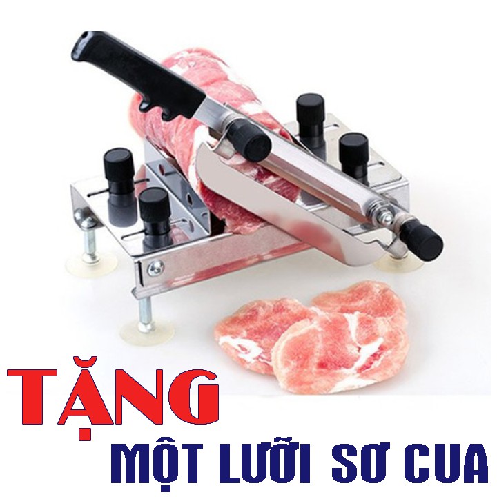 Máy Cắt Thịt, Máy Thái Thịt Đông Lạnh - Tặng Lưỡi Sơ Cua - Abg Shop