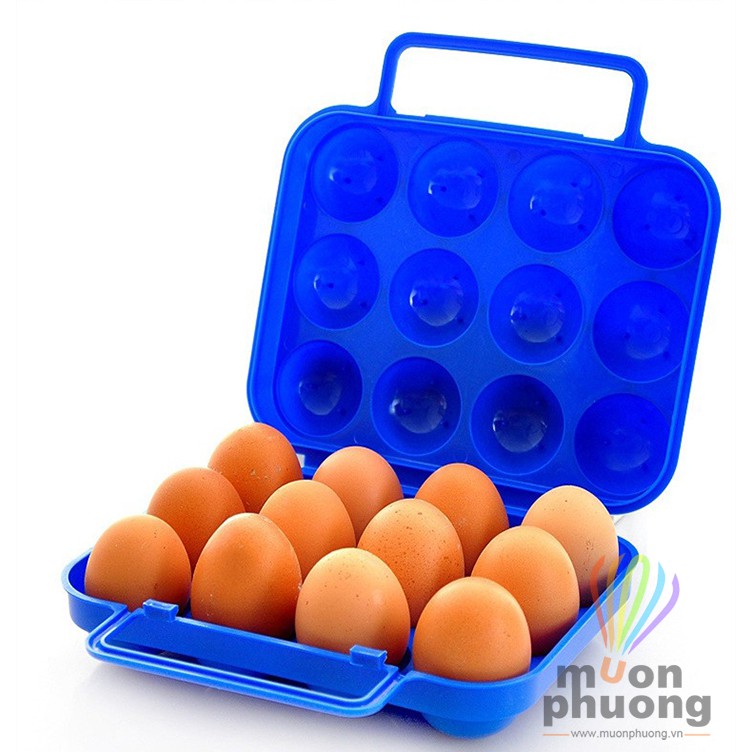 [FRSHIP 20K] Hộp đựng trứng dã ngoại cắm trại 6 - 12 trứng - MUÔN PHƯƠNG SHOP