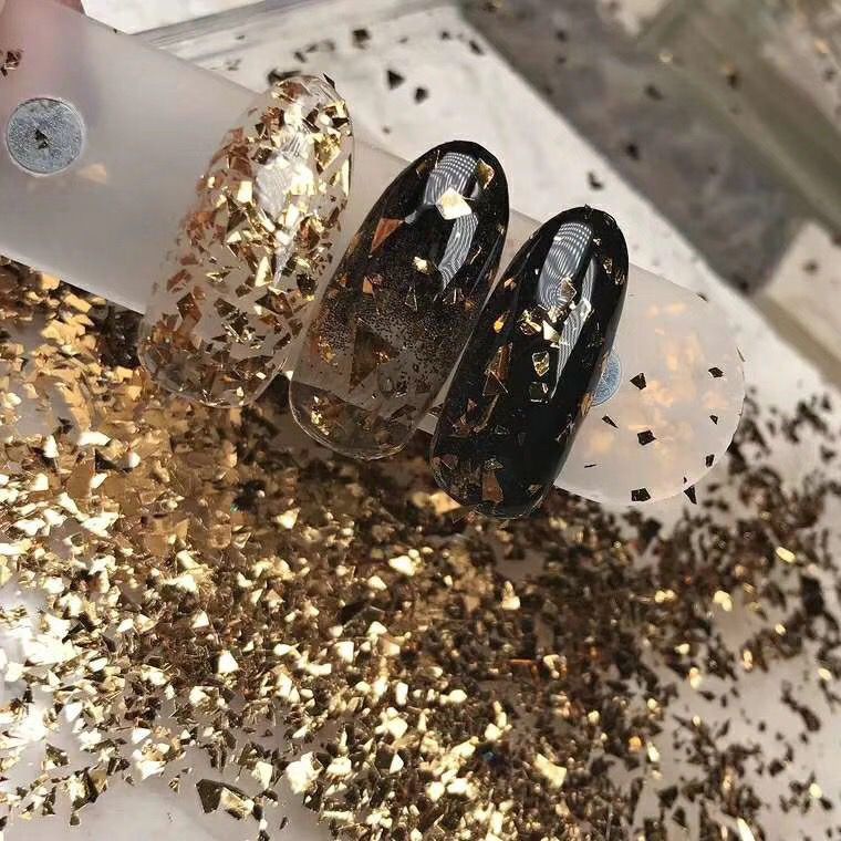 Set Nhũ Mảnh Kính Gương Vỡ Trang Trí Móng