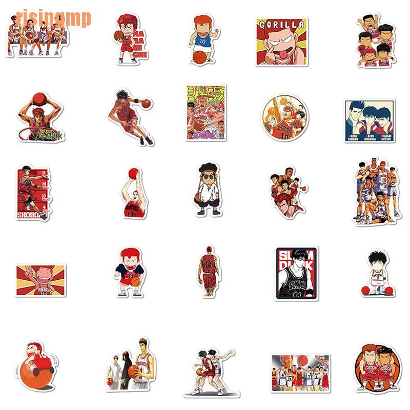 Bộ 50 Miếng Dán Trang Trí Ván Trượt / laptop / Túi / Slam Dunk DIY