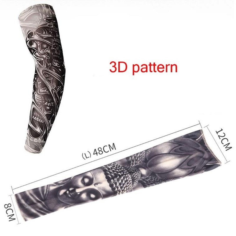 Găng tay họa tiết giả hình xăm 3D chống nắng độc đáo