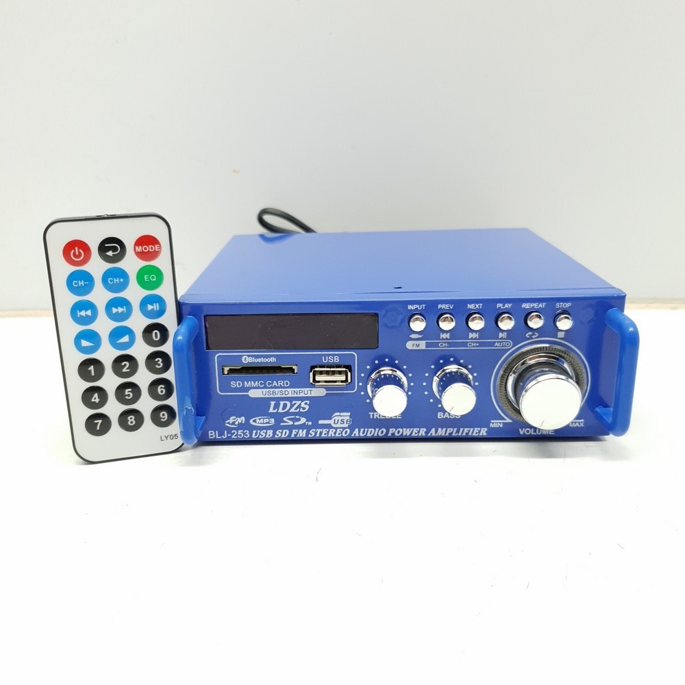 Amply LDZS BLJ-253 12V/220V BLUTOOTH 300W x 300W
