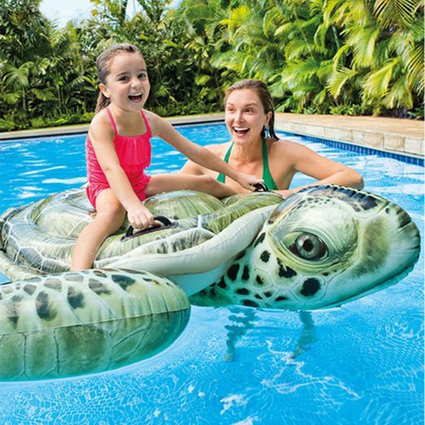 Phao bơi rùa biển CHÍNH HÃNG INTEX 57555, kích thước 191x170cm, chất liệu PVC cao cấp