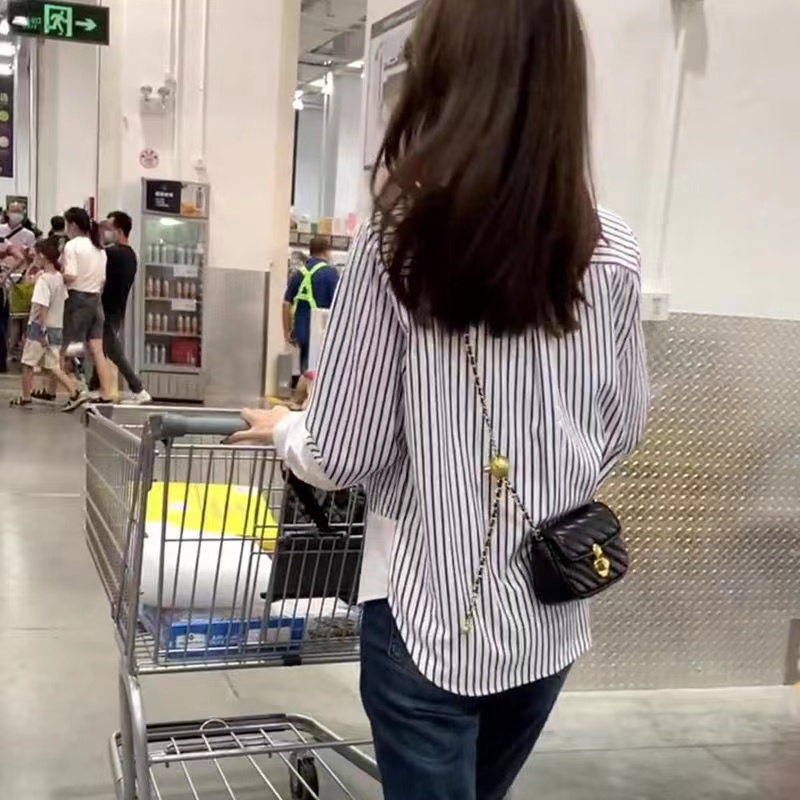 Hàng Mới Về Áo Sơ Mi Dài Tay Dáng Rộng Phong Cách Hàn Quốc Baju Wanita Lengan Panjang Hàng Mới Dành Cho Bạn Nữ