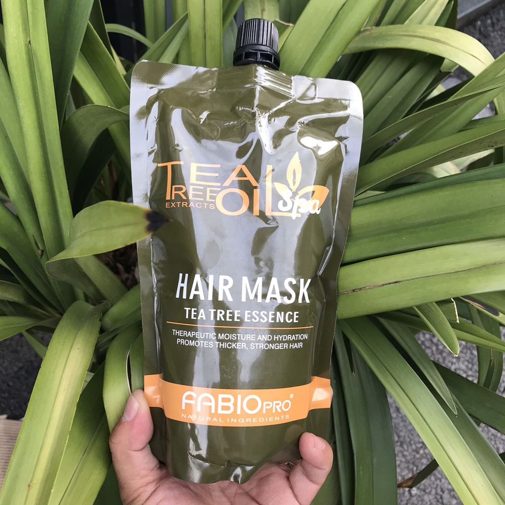 Hấp phủ lụa mềm mượt Fabio Hair Mask Tea Tree Essence 500ml ( New 2021 )