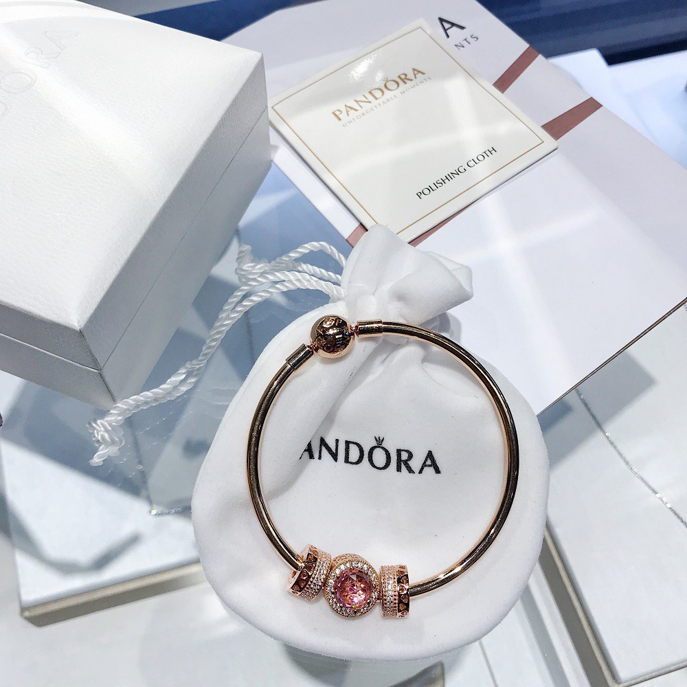 Hàng Mới Về Mới Bộ Vòng Tay Pandora Mạ Vàng Hồng charm Mắt Mèo Thời Trang Thích Hợp Làm Quà Tặng Cho Bạn Gái Fsds66 p AS5W2Q3