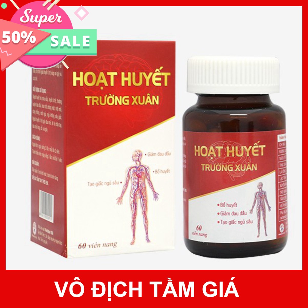 HOẠT HUYẾT TRƯỜNG XUÂN – Hỗ trợ bổ huyết, giảm đau đầu, chóng mặt, giúp an thần