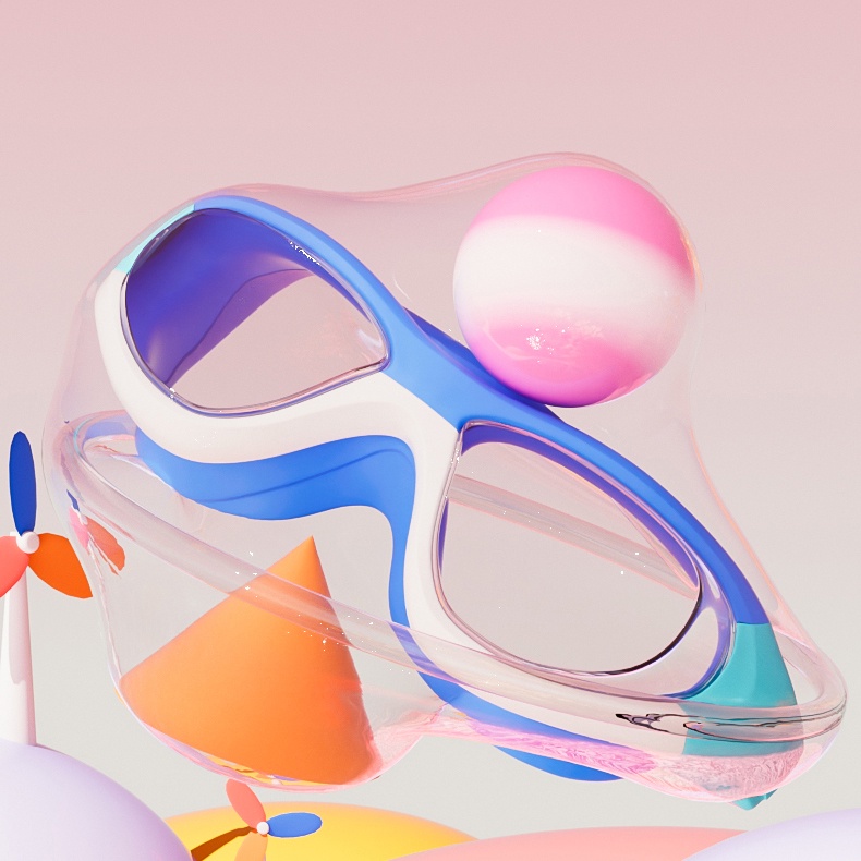 YOUYOU Kính Bơi HD Bảo Vệ Tai Chống Sương Mù Không Thấm Nước Chuyên Nghiệp Cho Trẻ Em