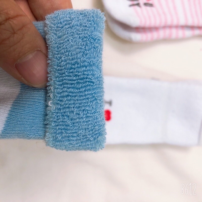 Tất đại hàn lót len xù siêu ấm cho trẻ sơ sinh 0-3 tháng