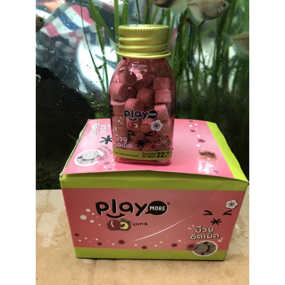 Kẹo The Không Đường Hương Xí Muội PLAY MORE Ume (Lọ 22g)