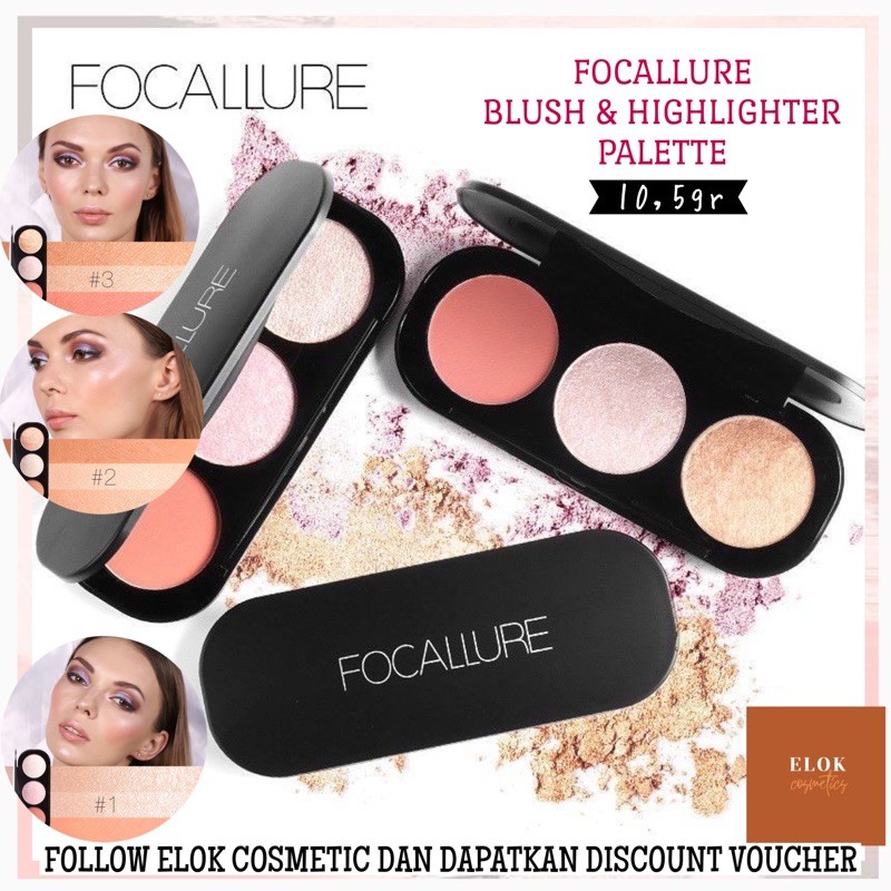 (hàng Mới Về) Bảng Phấn Bắt Sáng Focallure Fa-026 Bpom