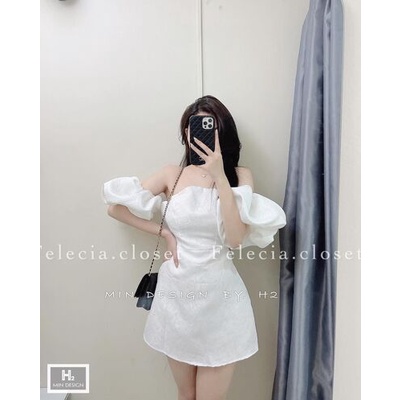 Váy tacta trễ vai tay bồng hàng đẹp