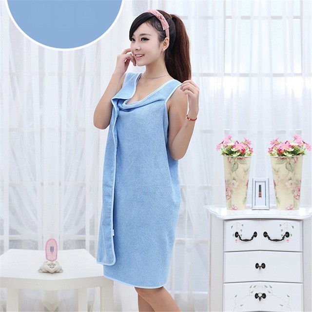 1 Khăn Tắm Quấn Sợi Nhỏ Siêu Thấm Hút Nhanh Khô