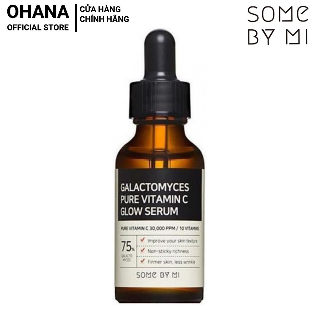 Tinh Chất Dưỡng Trắng, Chống Lão Hóa Some By Mi Galactomyces Pure Vitamin C Glow Serum 30ml