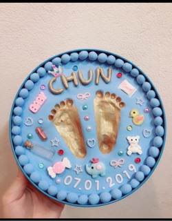 BỘ IN DẤU TAY CHÂN DIY CHO BÉ