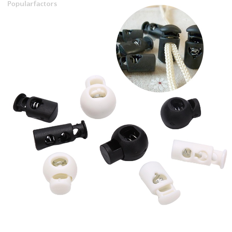 Bộ 10 Cái Khóa Dây Rút Bằng Nhựa Một Lỗ