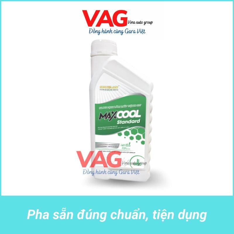 Nước làm mát động cơ pha sẵn tiện dụng 2 màu xanh đỏ - Maxcool 0,8L