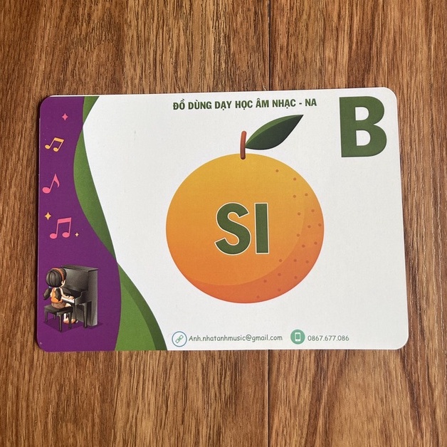 Bộ Flashcard nốt nhạc khóa Fa và khóa Sol - 32 thẻ