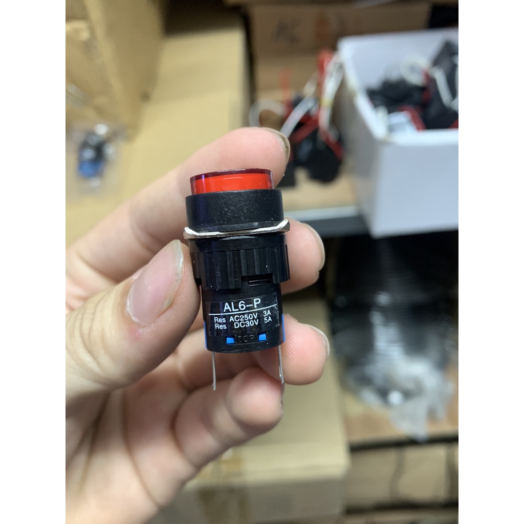 Đèn Báo Phi 16 2 Chân Đỏ Xanh Vàng 24VDC AL6-P AL6P