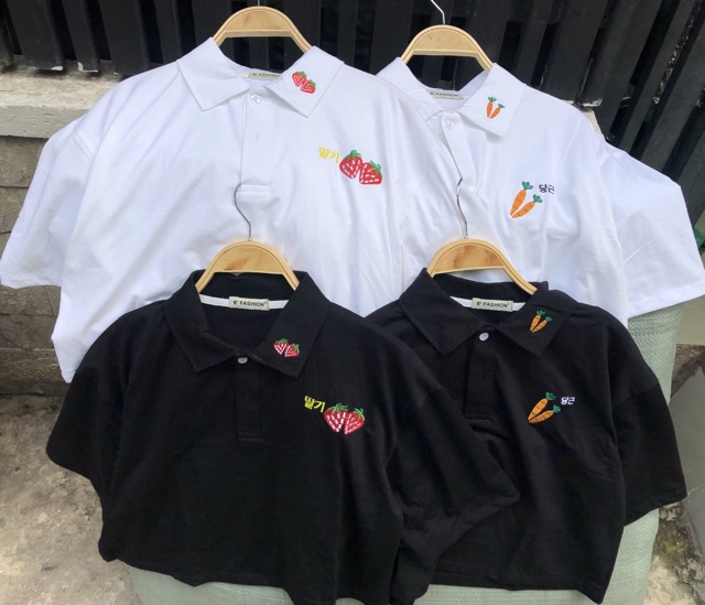 [ SUPO ] ÁO POLO CROPTOP FORM RỘNG DƯỚI 55KG