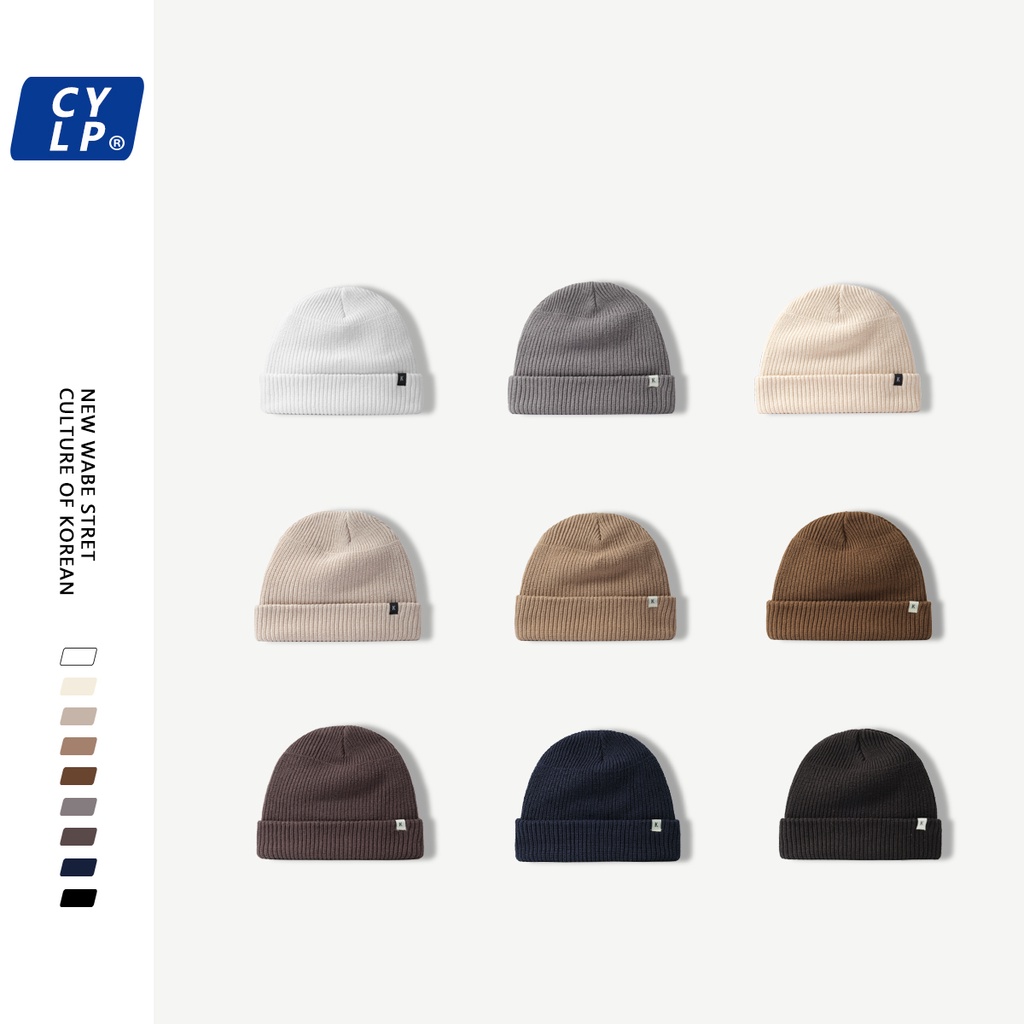 Mũ Len Dệt Kim In Chữ K Đơn Giản Bảo Vệ Tai Thời Trang Mùa Đông Phong Cách Hàn Quốc Cho Nam Và Nữ