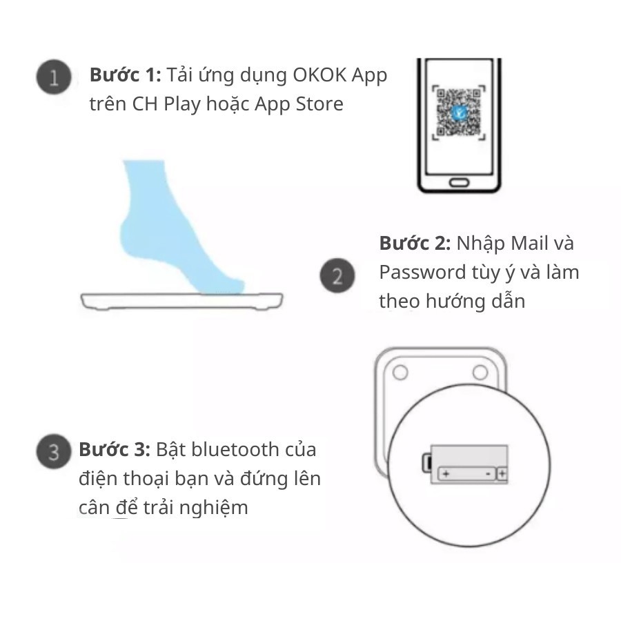 (Mới 2021) Cân điện tử sức khoẻ thông minh Digital Weight DW502 - Hàng chính hãng