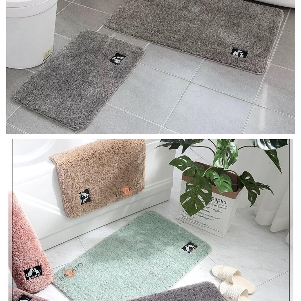 THẢM CHÙI CHÂN CAO CẤP THẢM LAU CHÂN LEN LÔNG CỪU HIỆU SHUNC SIEU THẤM NƯỚC - Thảm nỉ màu