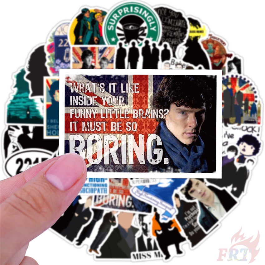 Bộ 50 Cái ❉ Sherlock ·Holmes Series 01 Hình Dán ❉ Miếng Dán Trang Trí Đa Năng Diy Thời Trang