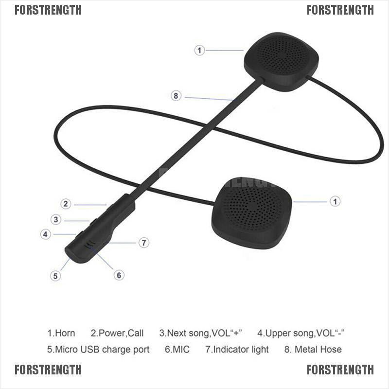 Tai Nghe Bluetooth 5.0 Cho Mũ Bảo Hiểm Đi Xe Máy