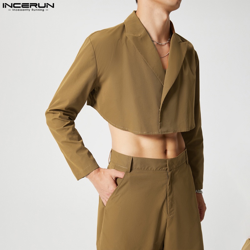 Set đồ vest 2 món INCERUN phong cách lịch lãm cho nam