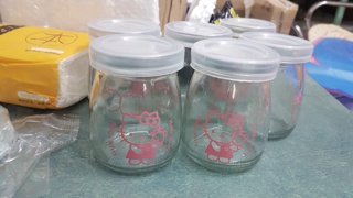 SÉT 12 HŨ SỮA CHUA THỦY TINH