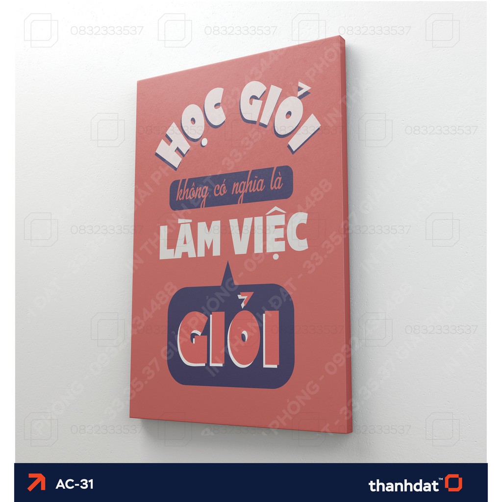 Tranh động lực trang trí nhằm tạo động lực, hứng khỏi, tinh thân làm việc - Tranh Canvas phong cách hiện đại [AA001]