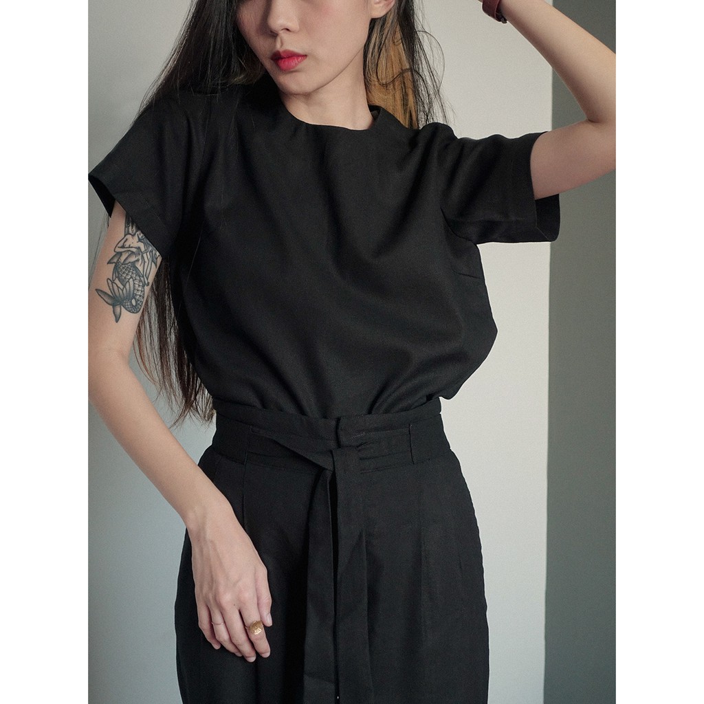 Áo Linen. Áo Tshirt, thanh lịch, công sở, dạo phố