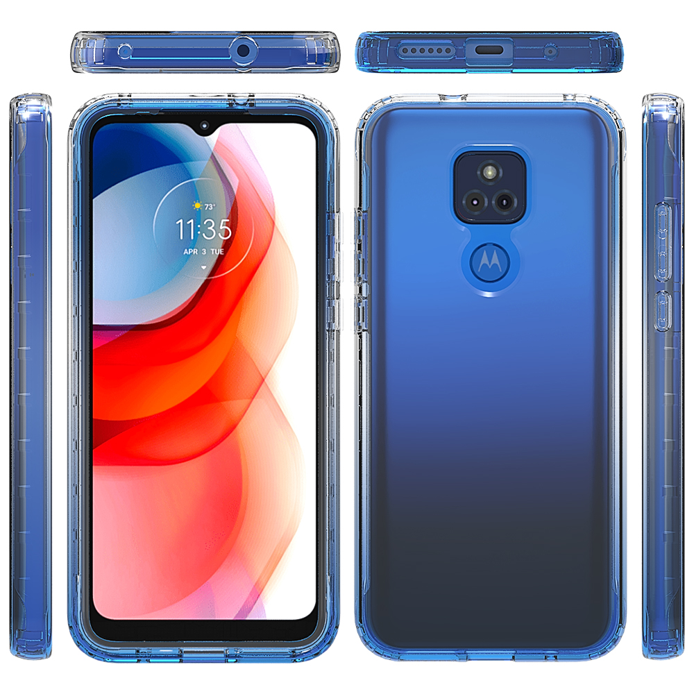 Ốp Lưng Trong SuốT ChốNg SốC MàU Gradient Cho Motorola Moto G Play