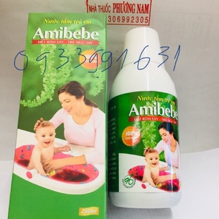 Nước tắm trẻ em AMIBEBE chai 250ml