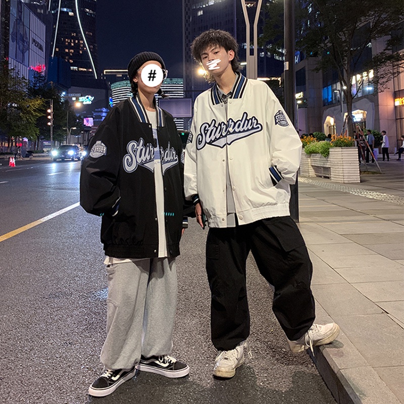 Áo khoác nam nữ bomber unisex gió jacket dù 2 lớp cúc bấm form rộng local brand ulzzang phong cách hàn quốc đep STURRADU